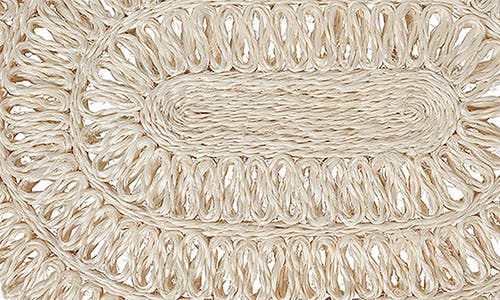 Juliska Straw Loop Oval Placemat In Whitewash