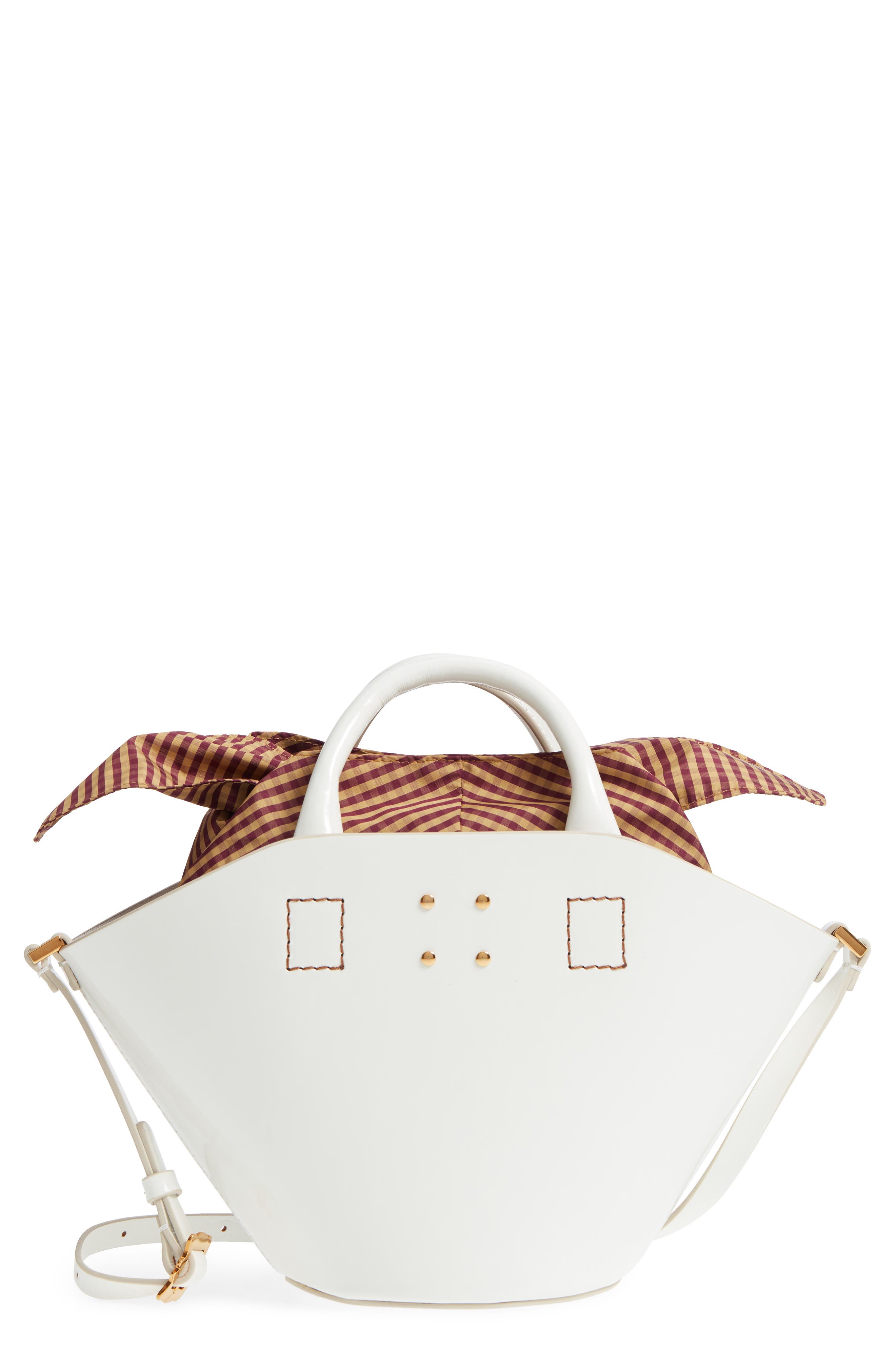 TRADEMARK Small Leather Bucket Bag, Main, color, 