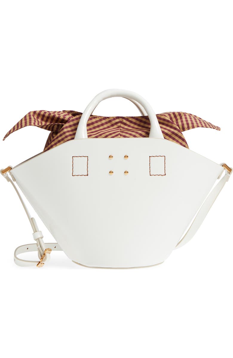 TRADEMARK Small Leather Bucket Bag, Main, color,