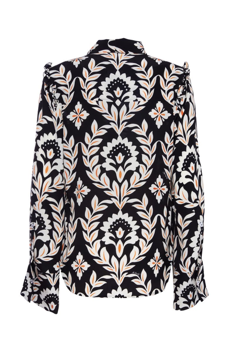 La DoubleJ Ascot Shirt Ghirlanda Black, Alternate, color, Ghirlanda Black