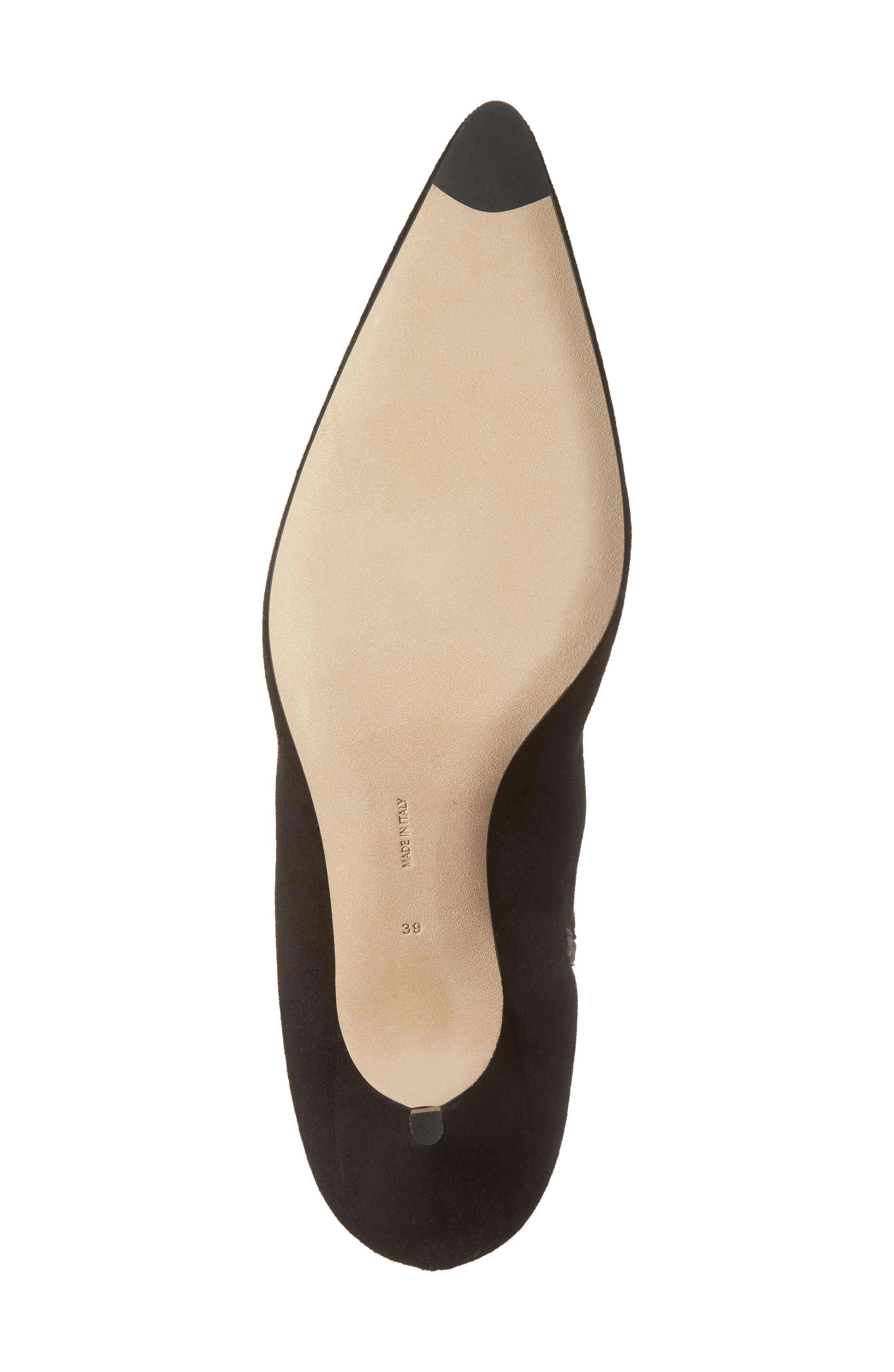 The Row Liisa Pointed Toe Bootie, Alternate, color, Black