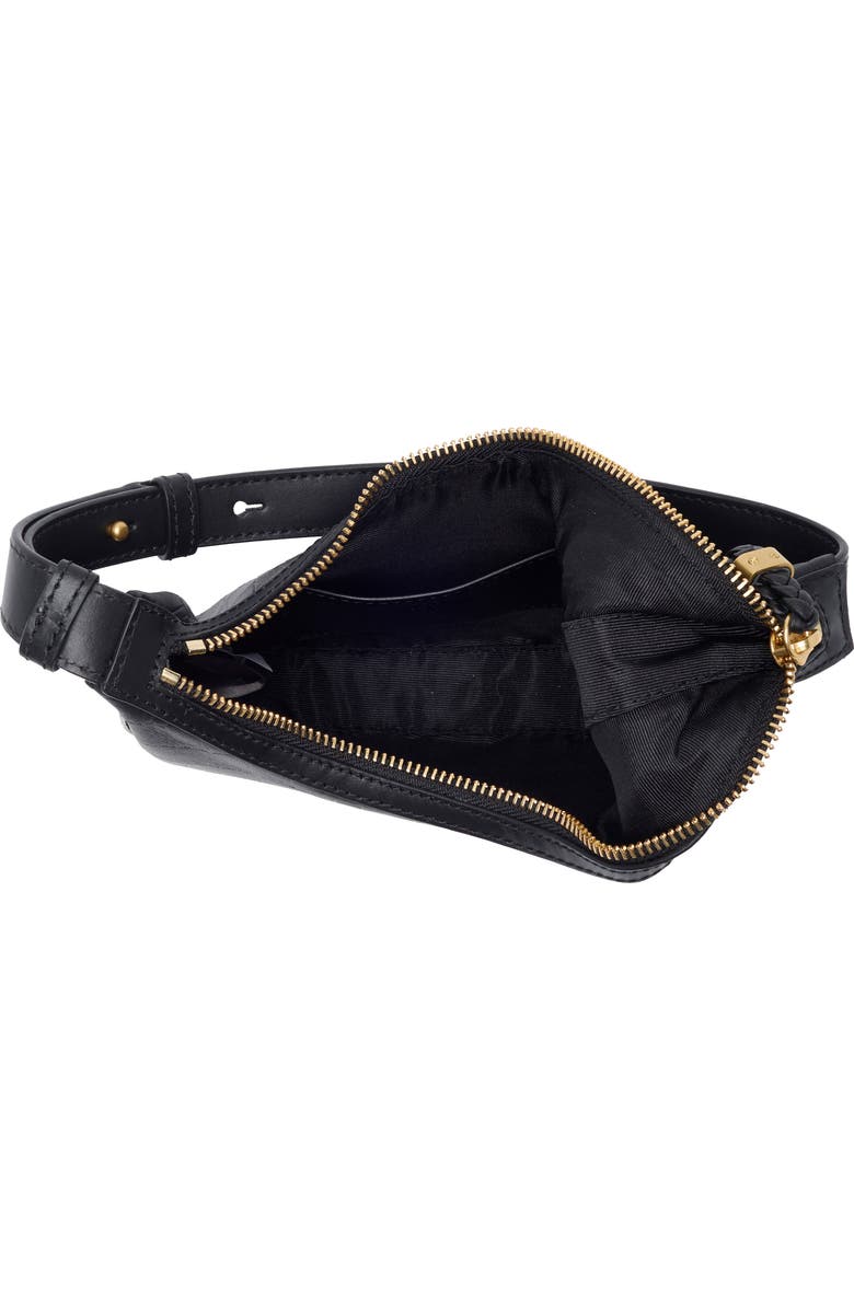 Vince Camuto Small River Croc Embossed Hobo Bag, Alternate, color,