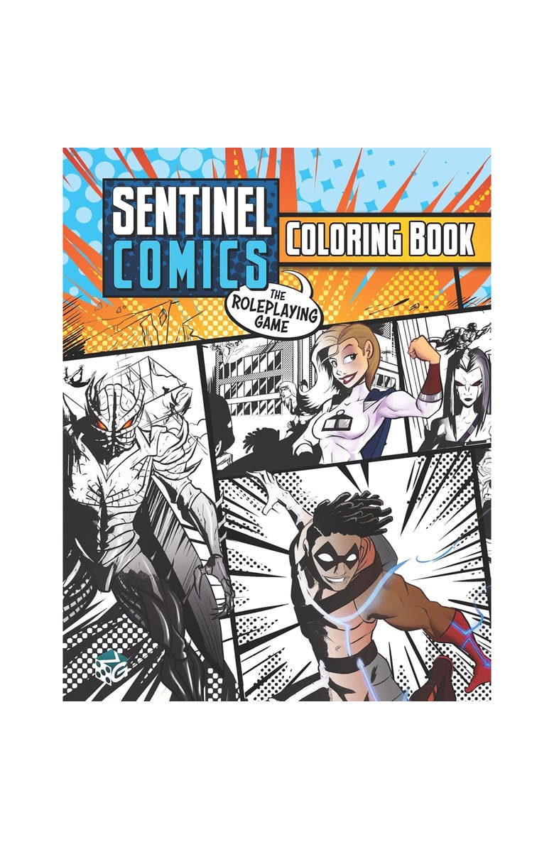 Greater Than Games Sentinel Comics The RPG Coloring Book, Alternate, color, Multicolored