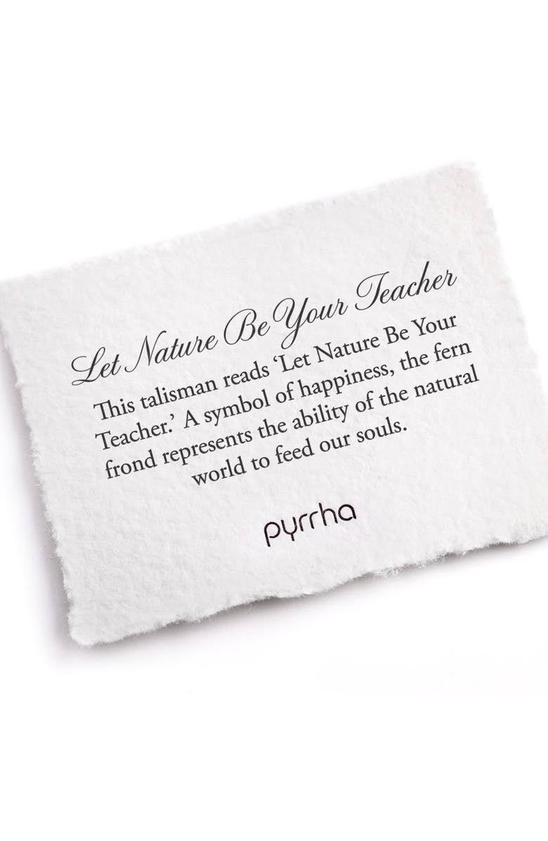 Pyrrha Let Nature Be Your Teacher Pendant Necklace, Alternate, color, 