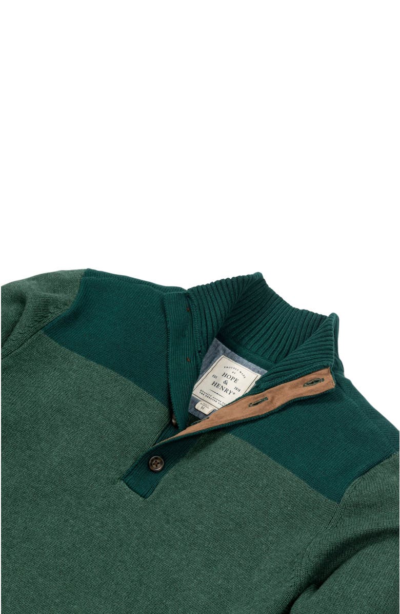 Hope & Henry Men's Organic Contrast Sweater with Elbow Patches, Alternate, color, 