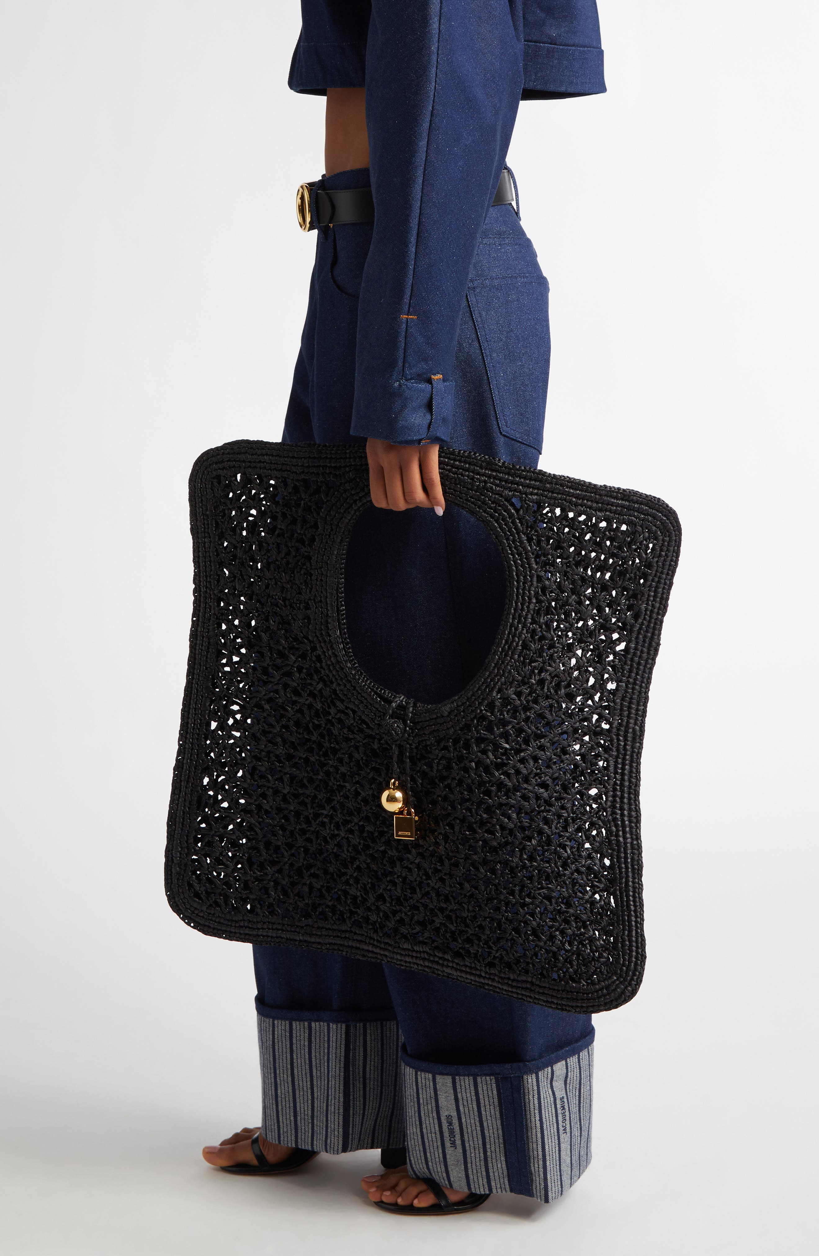 Jacquemus Le Spiaggia Square Bag, Alternate, color, 