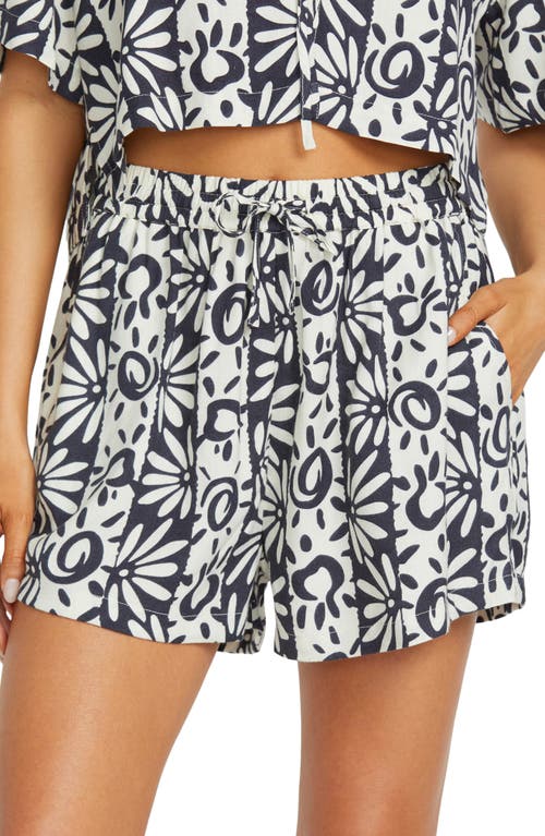 BILLABONG BILLABONG SUNFLOWER PRINT POPLIN DRAWSTRING SHORTS