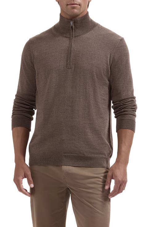 Fred Quarter Zip Merino Wool Sweater