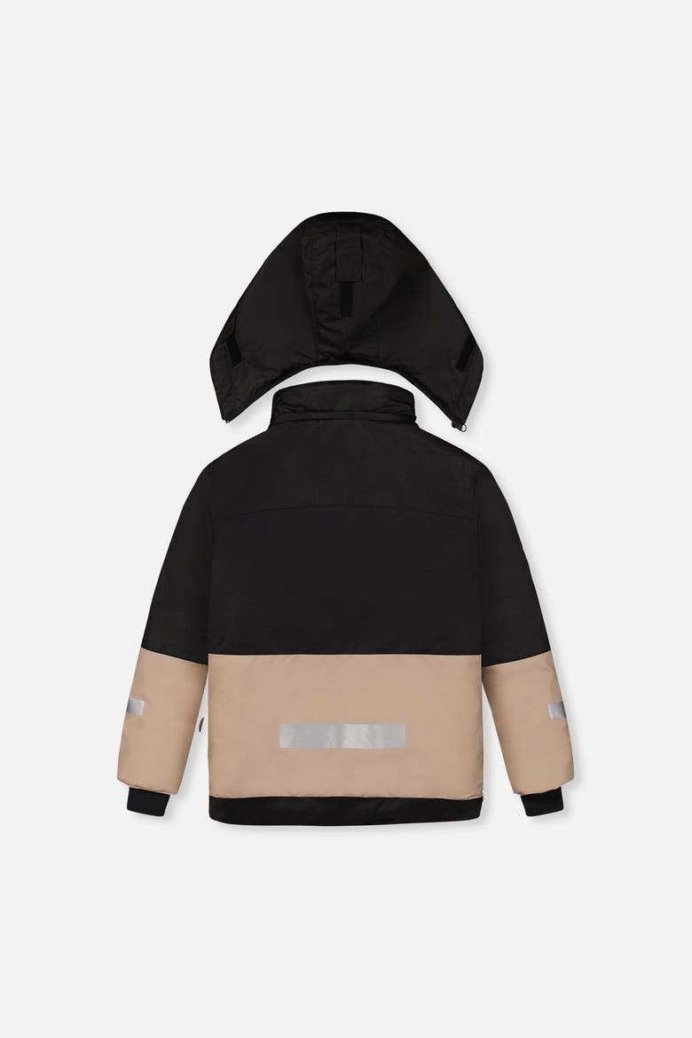 Teknik Fleece Lined Jacket & Pants Two Piece Snowsuit, Alternate, color, Black, Beige and Burgundy