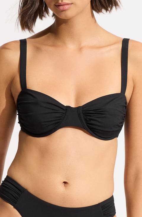 Ruched Underwire Bikini Top