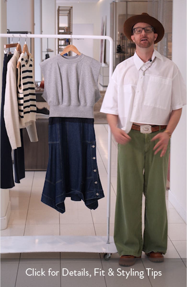 Sleeveless Mixed Media Dress, sales video thumbnail