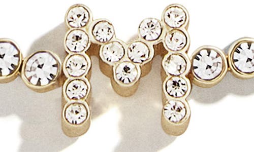 Baublebar Initial Slider Bracelet In Clear M