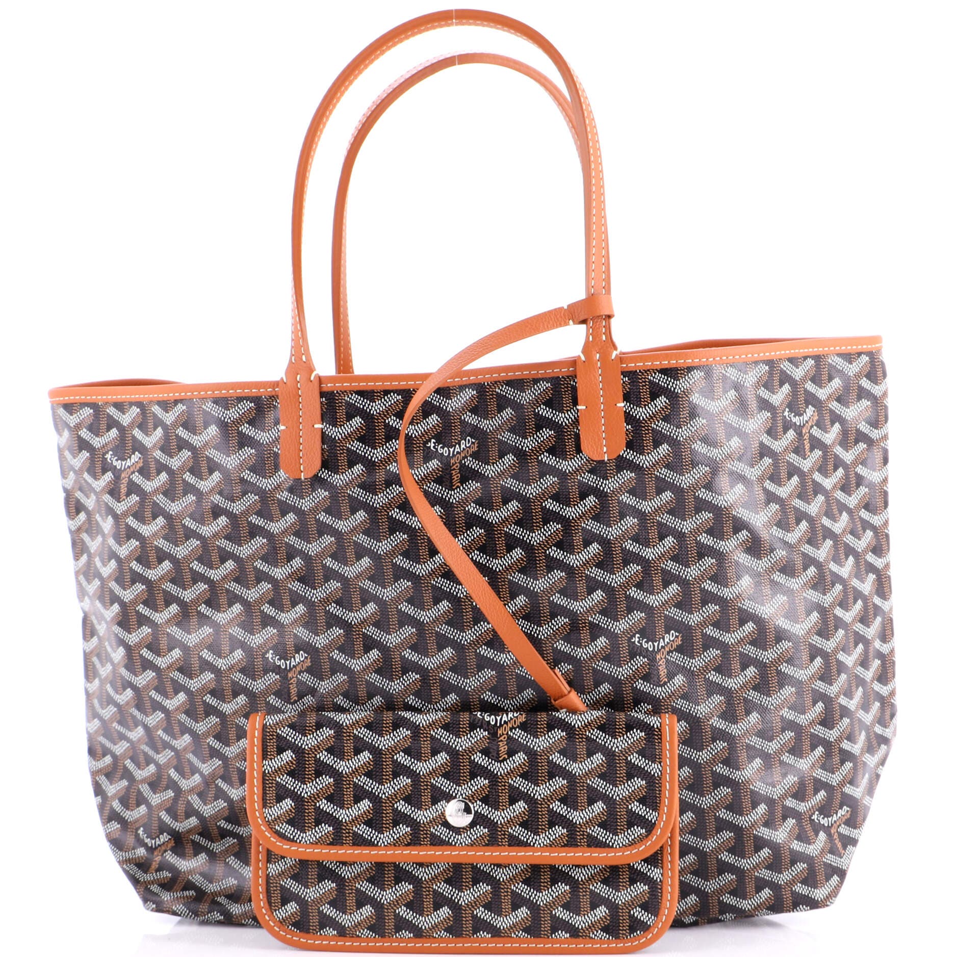 Pre-Owned Goyard Saint Louis Tote Coated Canvas PM, Alternate, color, Brown
