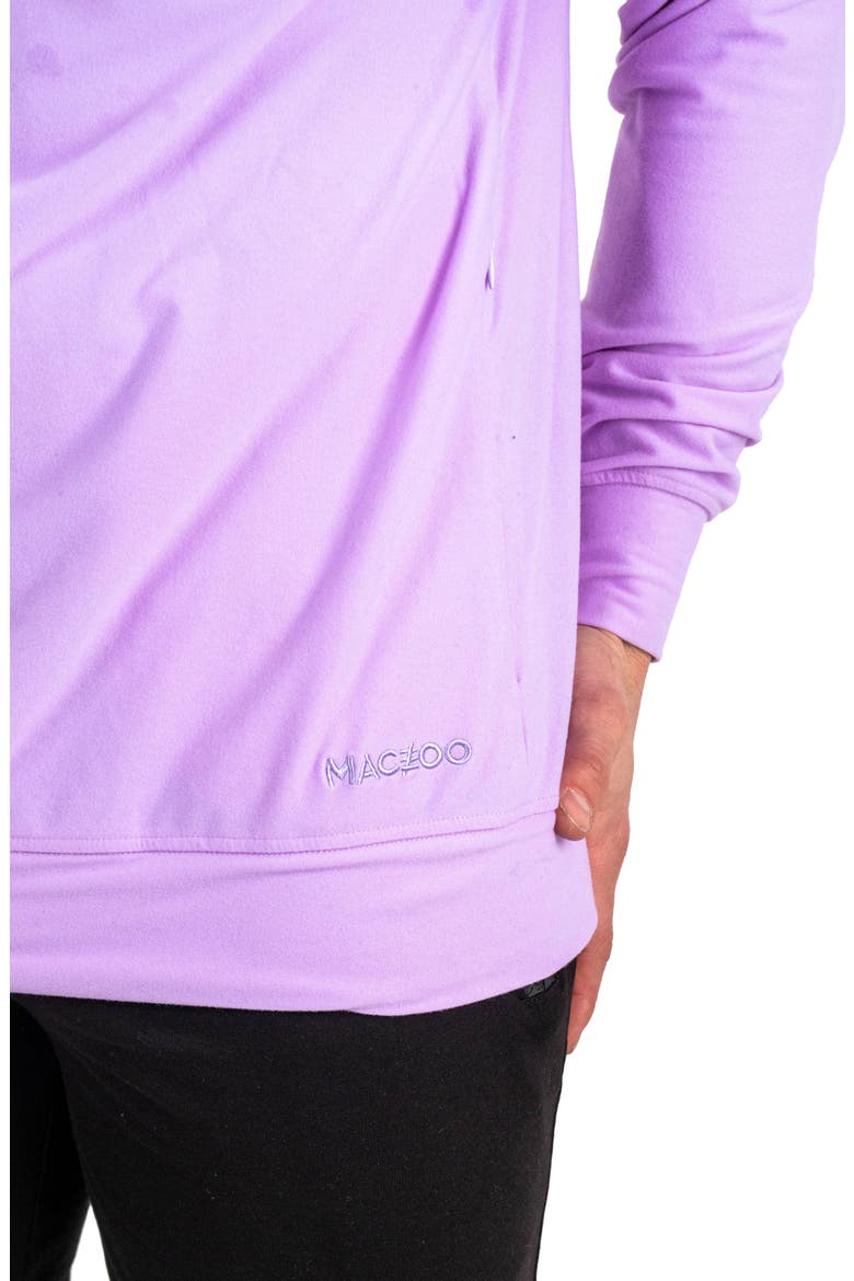 Solid Cotton Hoodie, Alternate, color, PURPLE