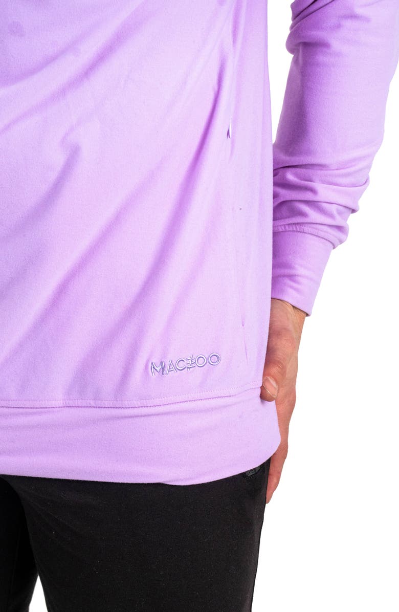 Maceoo Solid Cotton Hoodie, Alternate, color, Purple