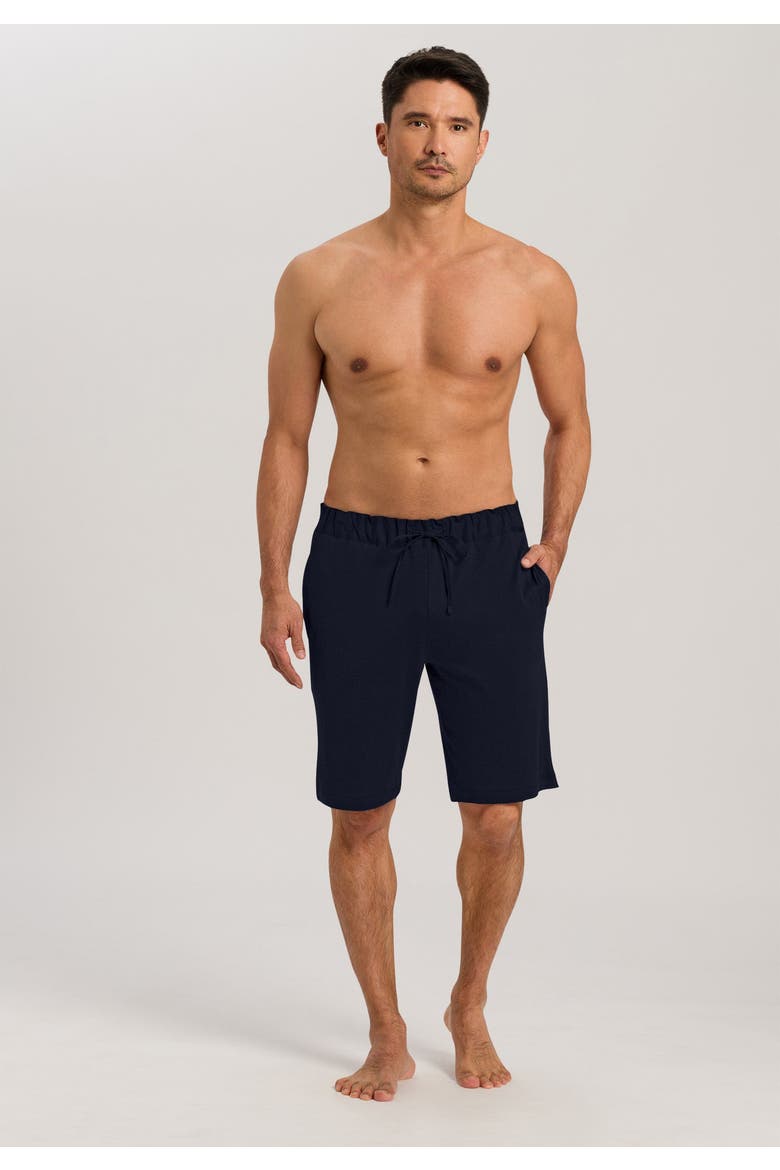 Night and Day Cotton Knit Drawstring Shorts, Alternate, color, Black Iris