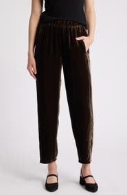 Eileen Fisher Velvet Lantern Ankle Pants