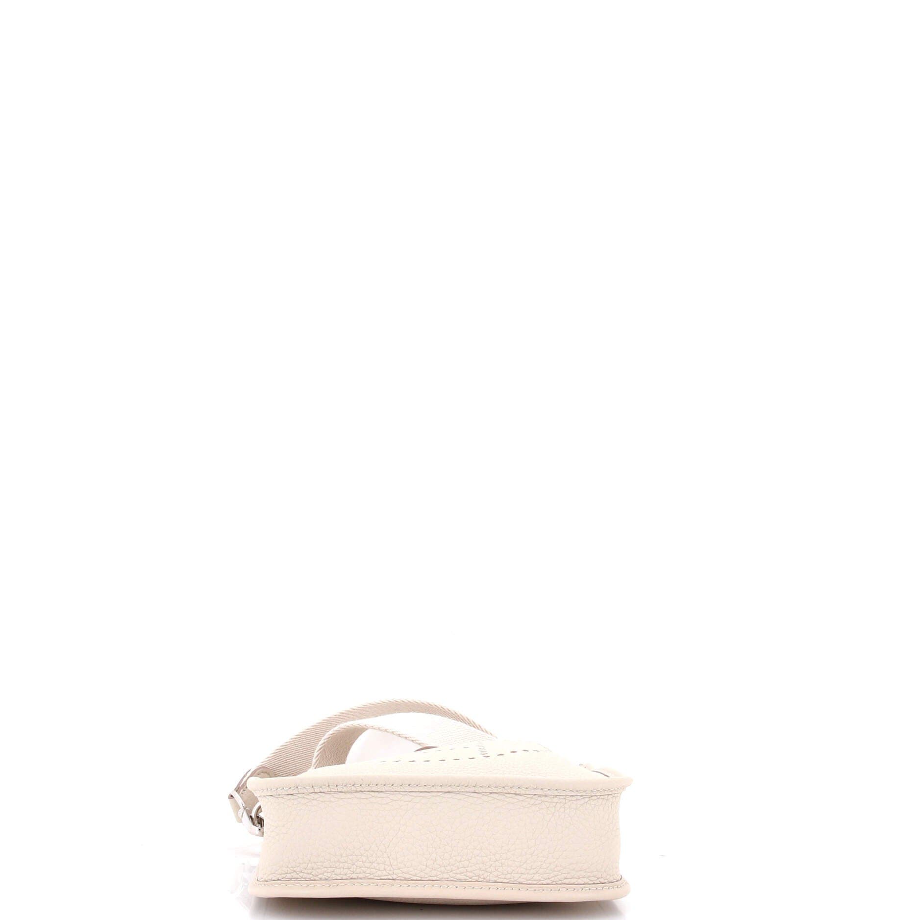 Pre-Owned Hermes Evelyne Bag Gen III Clemence TPM, Alternate, color, Beton