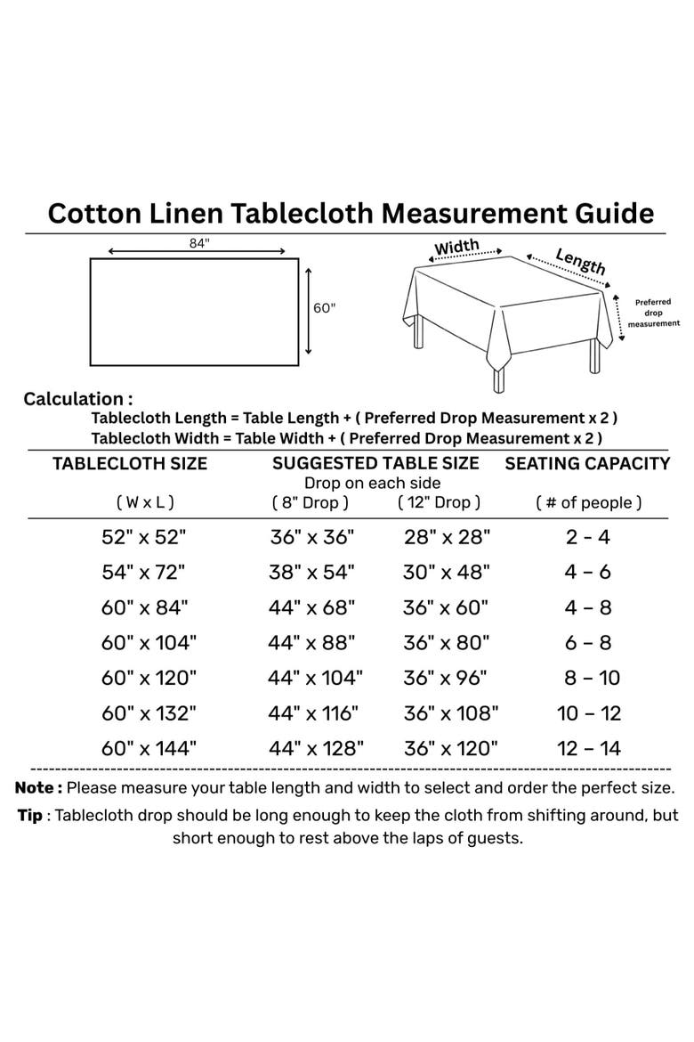Cotton Linen Plain Tablecloth - Dru, Alternate, color, Navy