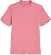 Scotch & Soda Kids' Lettuce Edge Stretch Cotton Rib T-Shirt