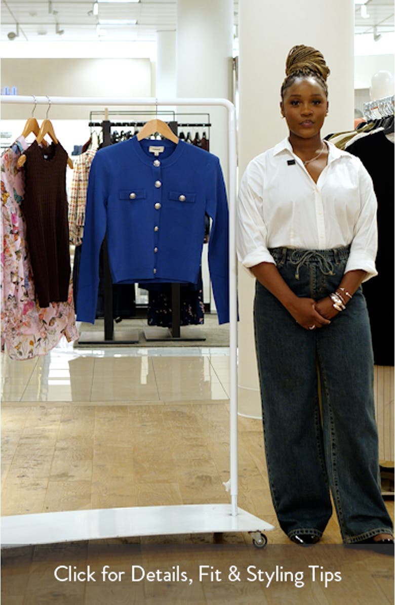 Toulouse Crewneck Crop Cardigan, sales video thumbnail