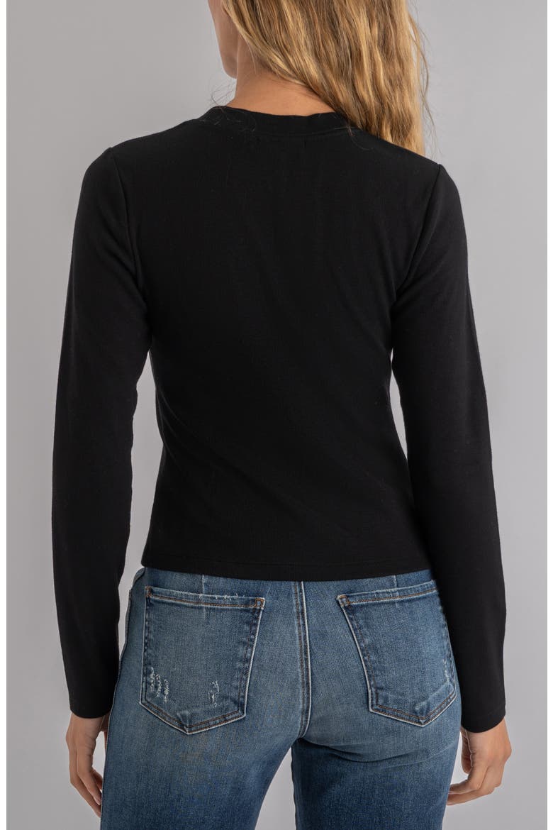 Noelie Rib Top, Alternate, color, BLACK