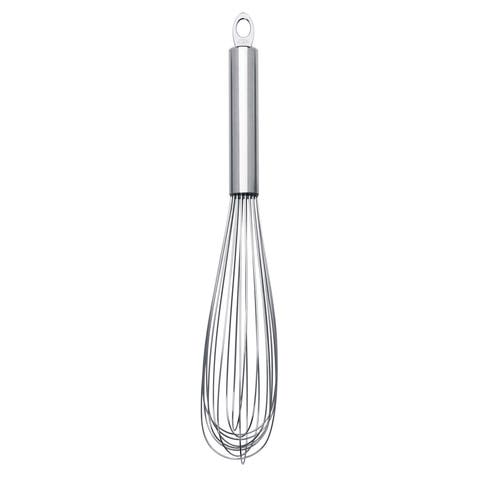 Solid Handle 10 Inch Egg Whisk, Stainless Steel