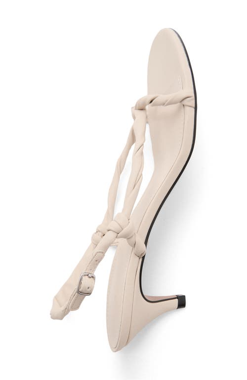 Mango Slingback Kitten Heel Sandal In Neutral