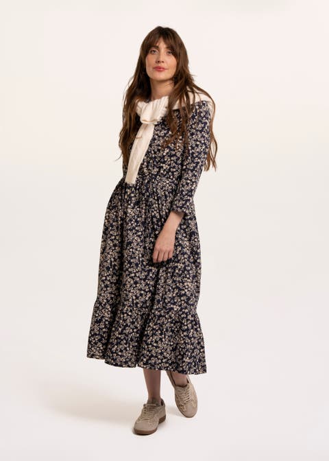 Grace Long Sleeve V-Neck Dress