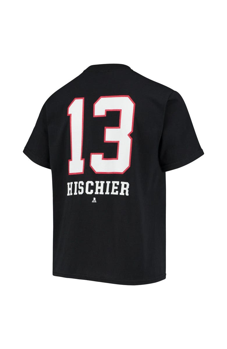FANATICS Youth Fanatics Branded Nico Hischier Black New Jersey Devils Name & Number T-Shirt, Alternate, color, 