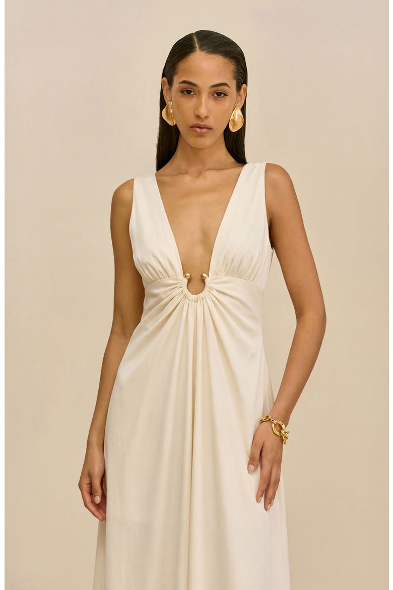 Ebisu Sleeveless A-Line Dress, Alternate, color, OFF WHITE