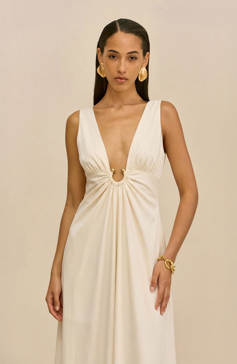 Cult Gaia Ebisu Sleeveless A-Line Dress, Alternate, color, Off White