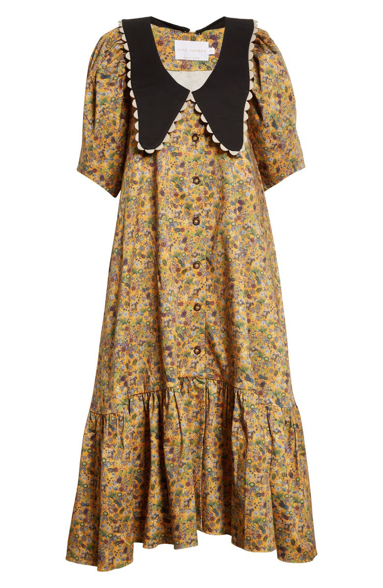Kika Vargas Consuelo Midi Dress, Alternate, color,