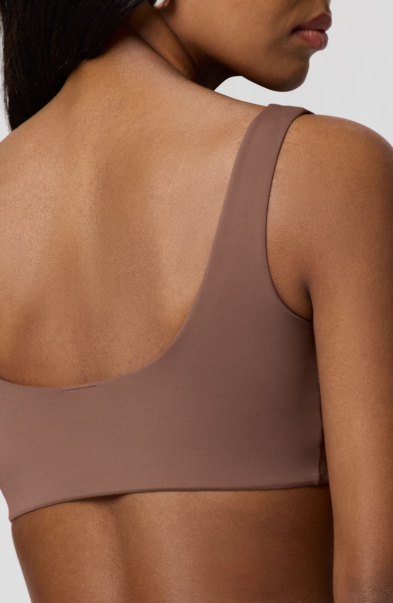 Florence by Mills Soft Flex Square Neck Bralette, Alternate, color, Chestnut