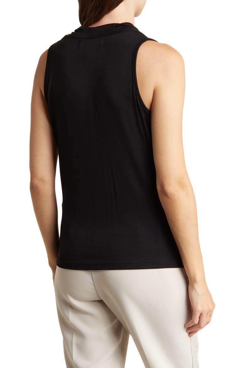 Sleeveless Cowl Neck Top, Alternate, color, BLACK
