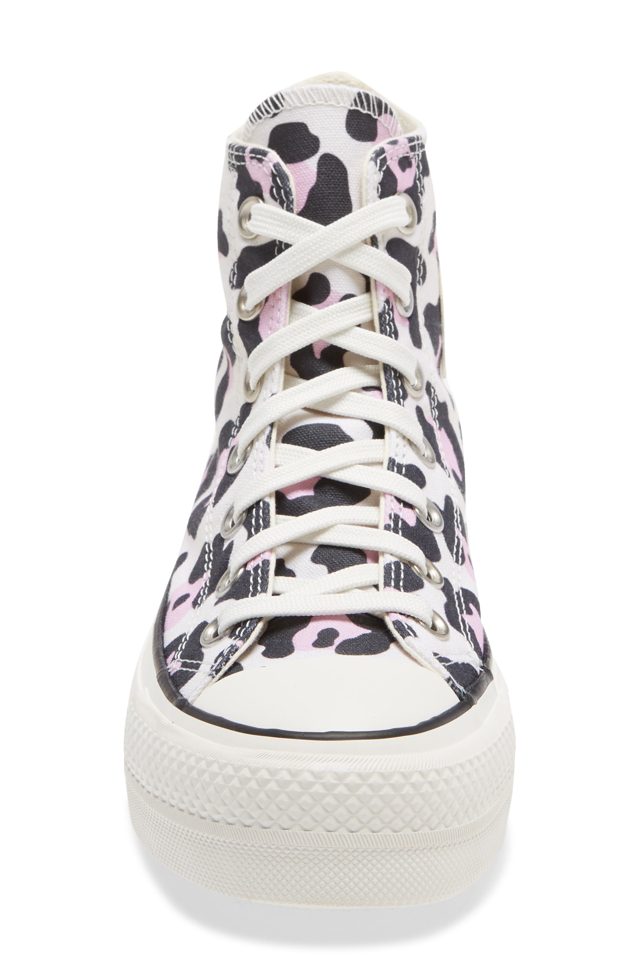 Chuck Taylor® All Star® Lift High Top Platform Sneaker, Alternate, color, VINTAGE WHITE/ MULTI/ BLACK