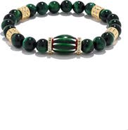 EYE CANDY LOS ANGELES Zephyrine Pavé Beaded Stretch Bracelet