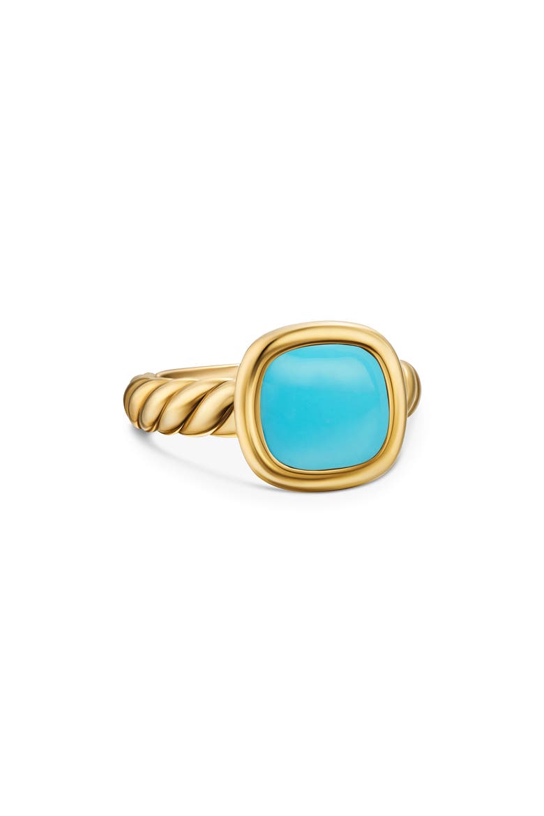 Mercer Stone Ring in 18K Gold, Alternate, color, TURQUOISE