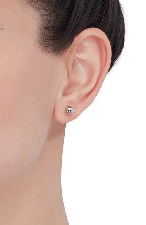 Frankie & Zoe 4mm High Polish Ball Stud Earrings