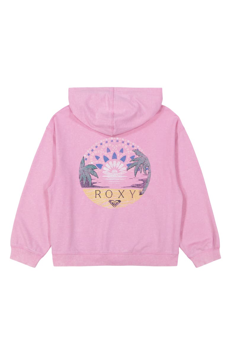 Roxy Kids' Sunny Oversize Full Zip Hoodie, Alternate, color,