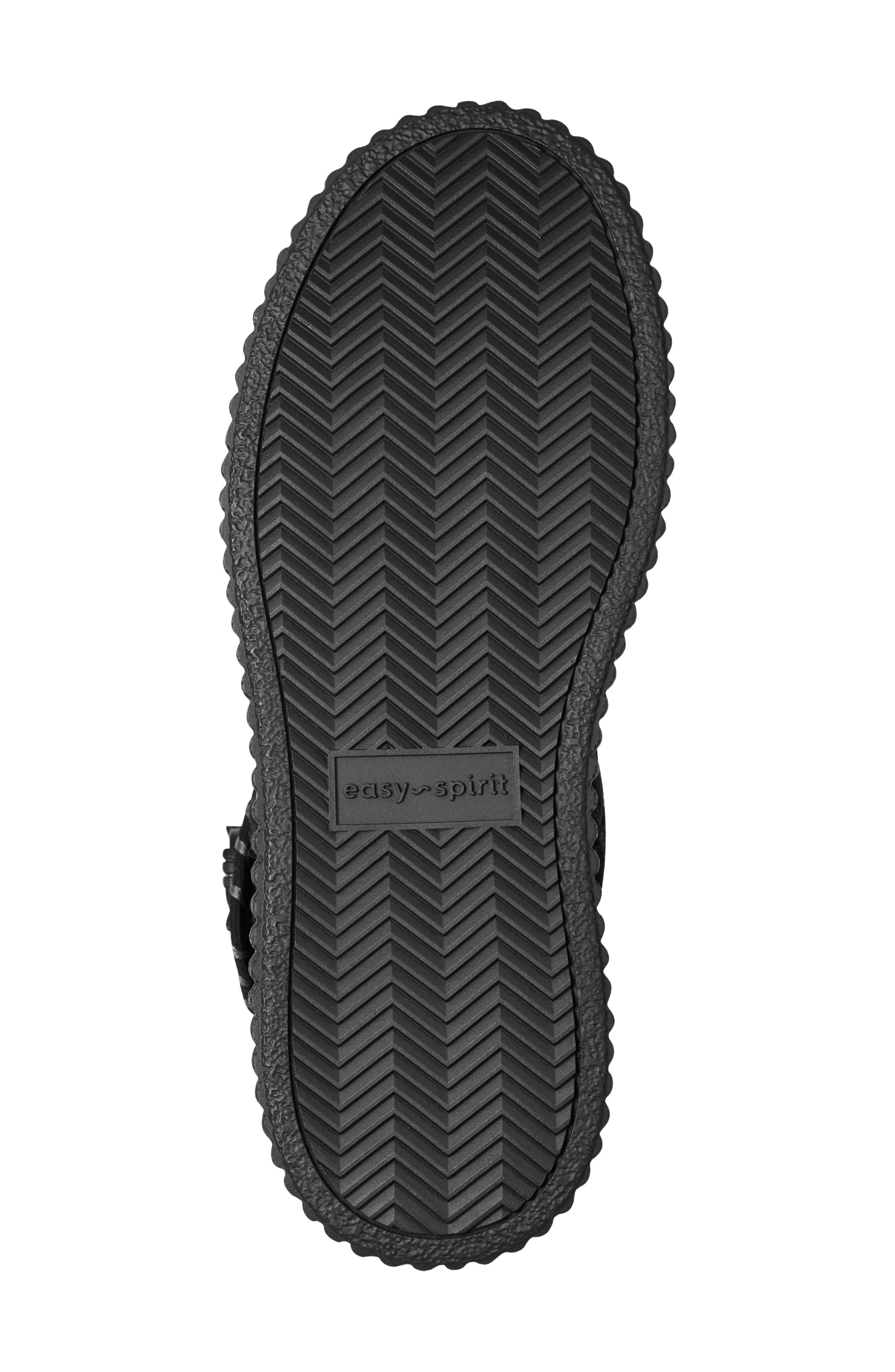 Easy Spirit Brendan Faux Fur Trim Bootie, Alternate, color, Black