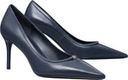 Tory Burch Double T Buckle Pointed Toe Pump