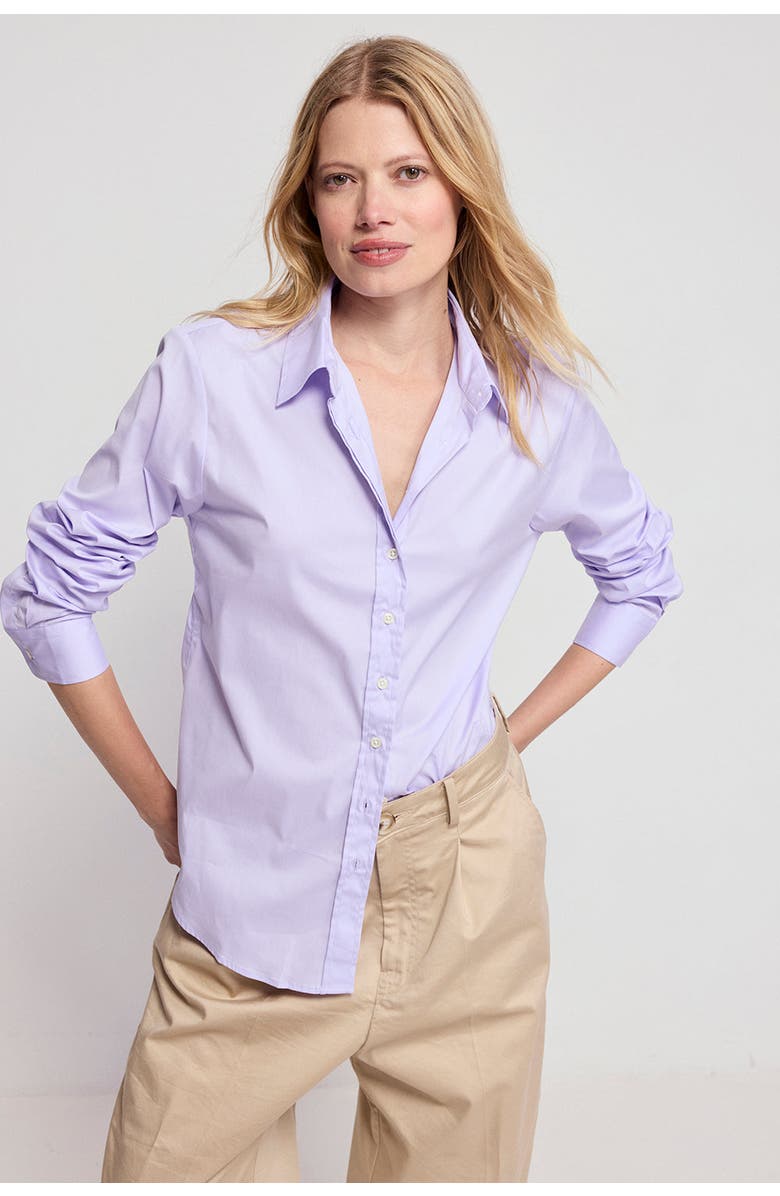 The Shirt by Rochelle Behrens The Boyfriend Shirt, Alternate, color, Lavender