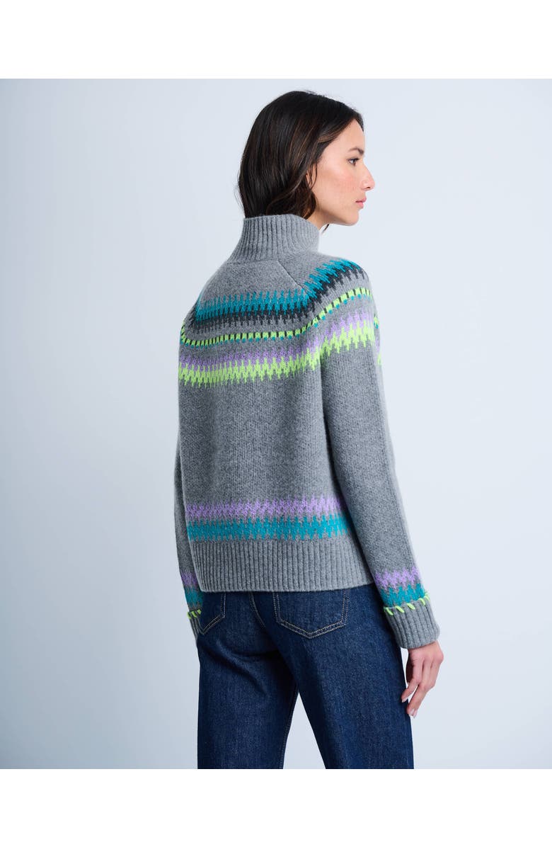 Lisa Todd Fireside Fair Isle Sweater, Alternate, color, Fog
