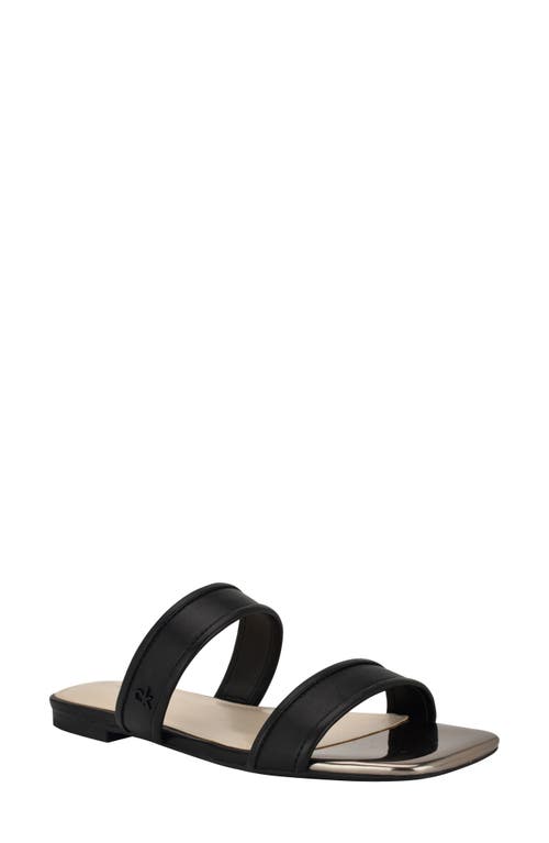Calvin Klein Felisa Two-strap Sandal In Black