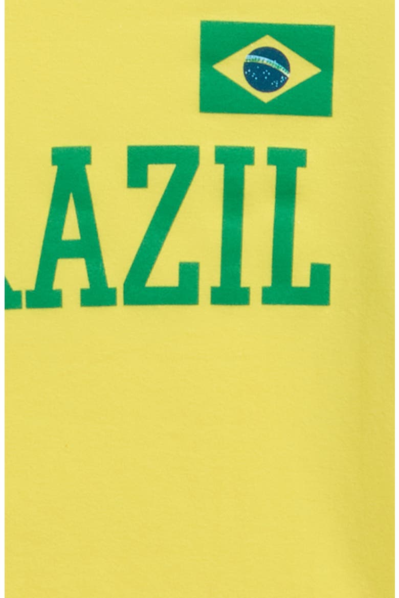 Kids' Crop Graphic T-Shirt, Alternate, color, YELLOW