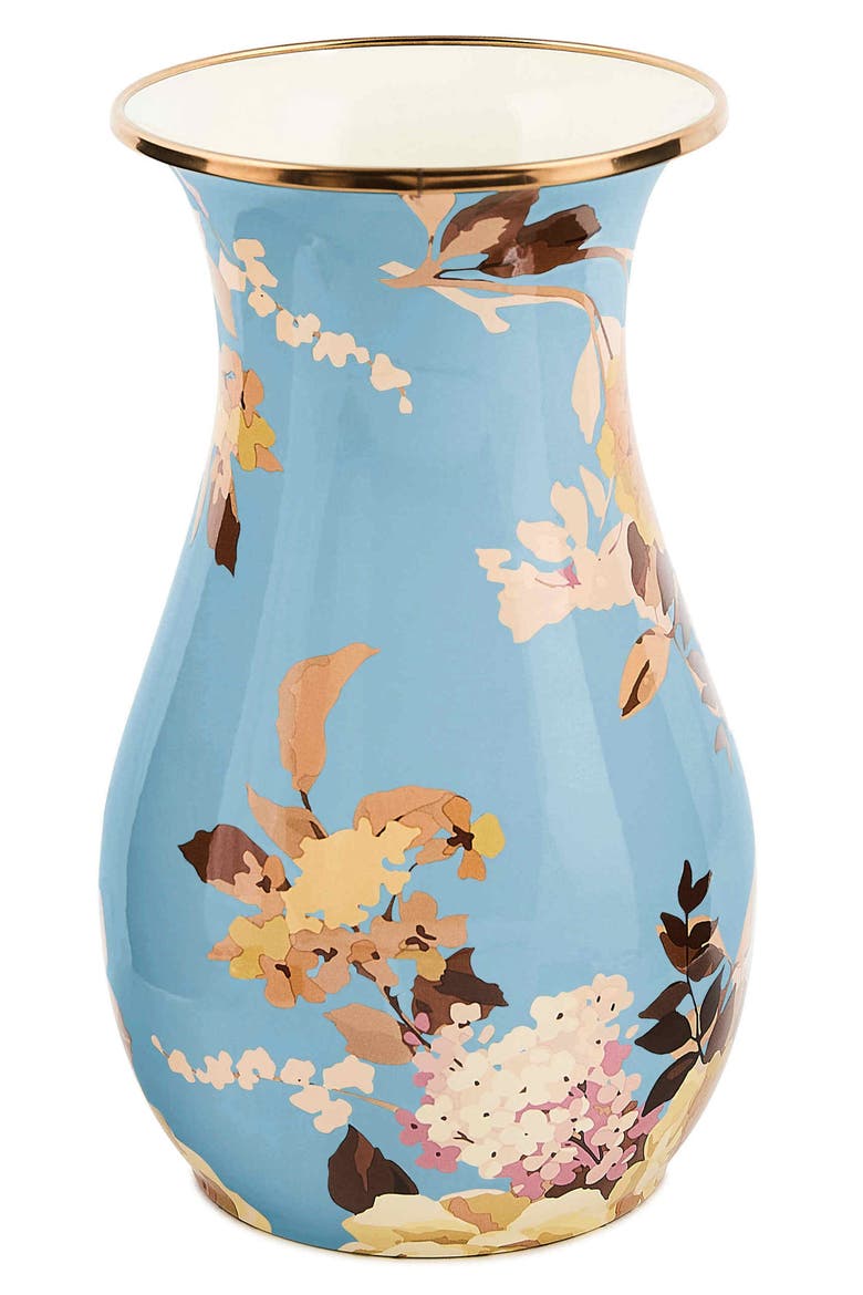 Wild Rose Tall Vase, Main, color, BLUE