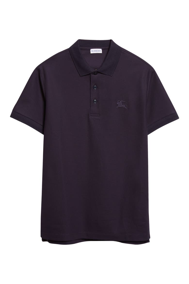 Eddie EKD Embroidered Cotton Piqué Polo, Alternate, color, COAL BLUE