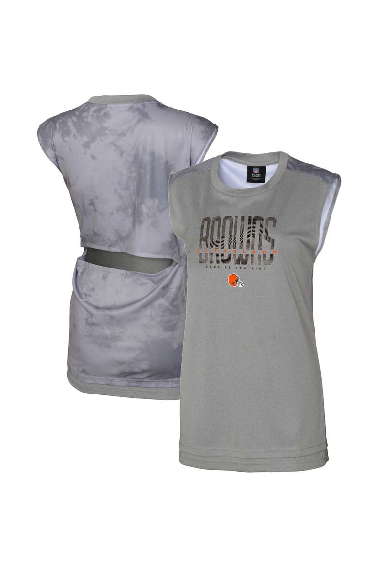 Women's Gray Cleveland Browns No Sweat Tank Top, Main, color, Gray