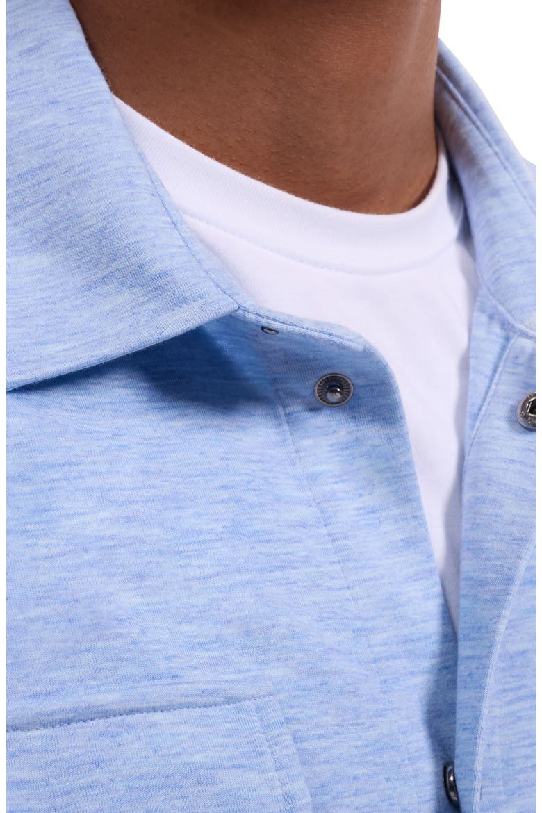 Soft Touch Snap-Up Shirt, Alternate, color, AIR BLUE